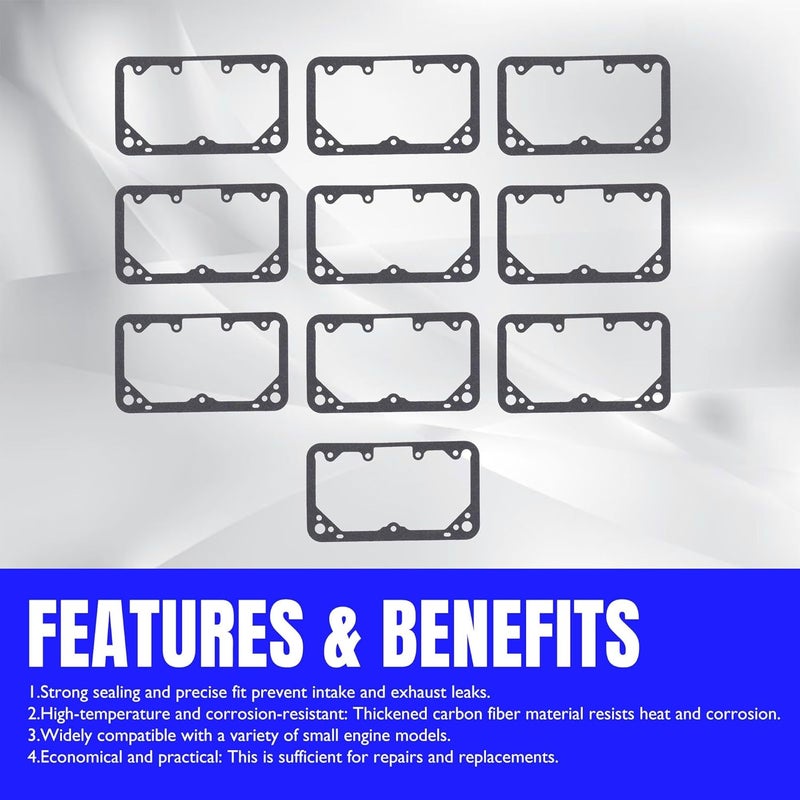 OXCANO 108-83-2 Fuel Bowl Gaskets Compatible with Holley 2300 4150 4160 4500 Two Circuit Carburetors Rebuild Kit (10pack) - Image 5